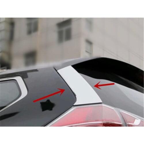 Car styling for NISSAN X-Trail Rogue T32 2014-2019 Car rear rear window stainless steel trim strip tail side trim strip