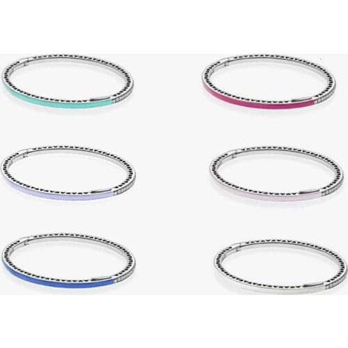 Authentic 925 Sterling Silver Pan Bracelet New Versatile And Shining Heart Creative Bracelet Fit Diy Charm Women Jewelry