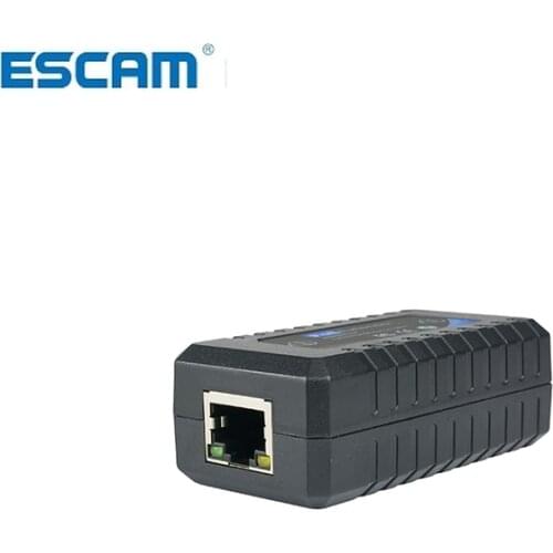 ESCAM 1 Port 10/100M PoE Extender IEEE802.3af For Ethernet Security Systems IP Camera