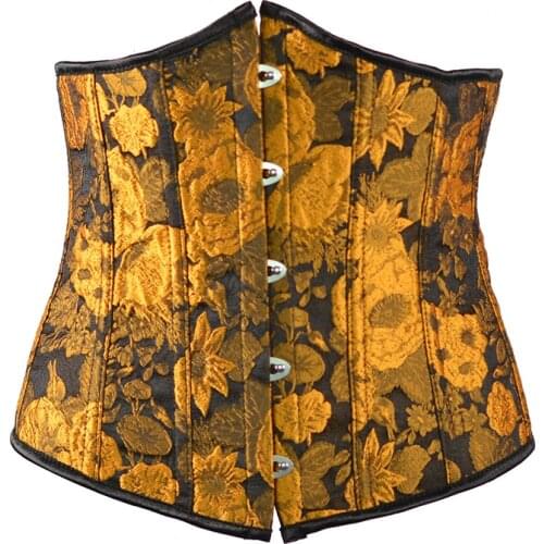 Gothic Corset Women Sexy Underbust Corset Waist Trainer Corset Shaper Plus Size Corpete Corselet