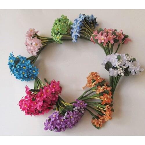 Artificial flowers head Starry small floral wreath flower beads diy small bouquet decorative flower corsage