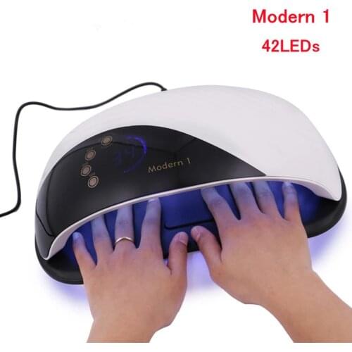 High Power UV Lamp LED Nail Dryer Dual Hands for Curing Gel Nail Polish Manicure Machine with Motion Sensor LCD Display