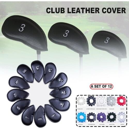 New Golfs' Leather Cover with Hook and Loop Design Durable Portable Wear Resistant Waterproof Anti-Dust for Golfs N66