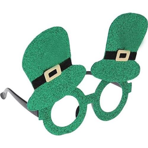 St. Patricks Day Eyewear Glasses Green Irish Adult Festival Funny Green Hat Glasses Party Gift birthday