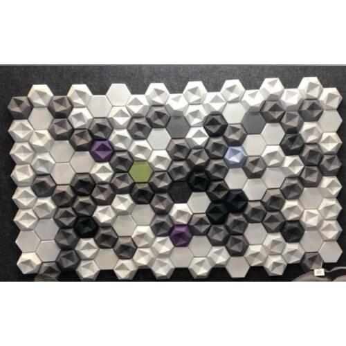 Echo Panel 3d hegxon Echo Pet Acoustic Panel wall covering panel polyester fiber acoustic wall panel