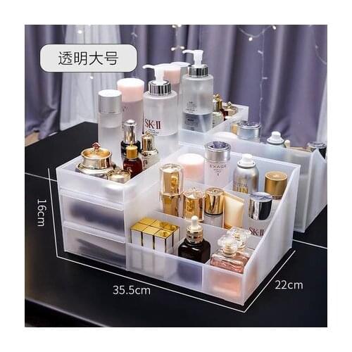 Cosmetic Storage Box Drawer Desktopplastic Makeup Dressing Table Skin Care Rack House Organizer Container Mobile Phone Sundries