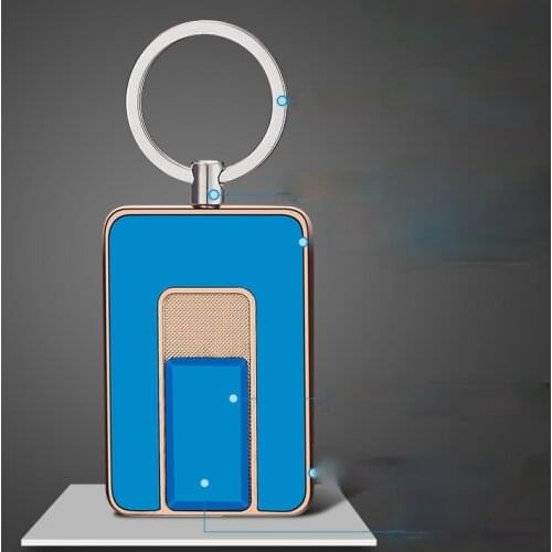 Flat Pull-down Ignition USB Fast Charging Lighter Keychain Thick Tungsten L Cigarette Lighter Briquets Et Accessoires Fumeurs