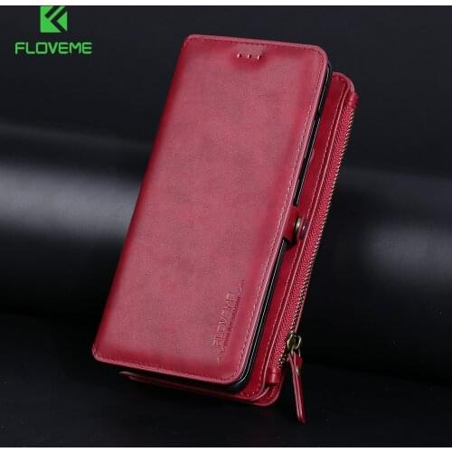 FLOVEME Shockproof Leather Wallet Case For iPhone 12 Mini 12 Pro Max 11 Pro X XR XS Max Case PU Cover For iPhone 6 6S 7 8 Plus 5