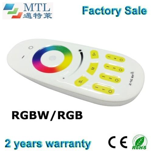 2.4G 4-zone RF RGBW / RGB Remote model A, for Mi-Light RGB or RGBW controller, 10 pcs/lot, factory wholesale