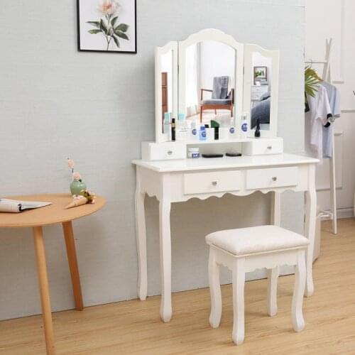 Dressing Table Luxury Modern Small Apartment Storage One Bedroom Makeup Table Single Ins Style Dressing Table Vanity Table