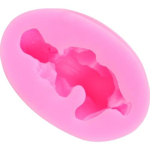 Silicone Mold 3D Sleep Baby Cake Baking Mould Handmade Fondant Cutter Chocolate Cookie Cake DIY Decorating Tools