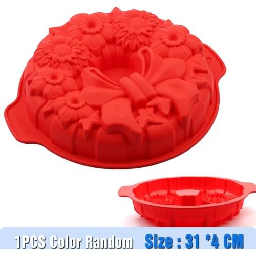 Silicone Cake Mold Large cake pan Food grade silicone mold Non-stick, round for Jello Gelatin Buntcake Birthday Party Bread