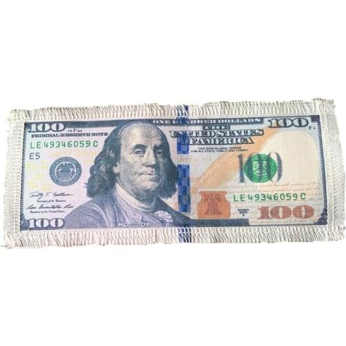 USA Creative Banknote Currency Sticker 100 USD Dollar Sew on Fabric Patch Bag Backpack Jacket DIY Accessories Supplies Cheap