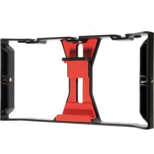 Video Camera Cage Stabilizer Film Making Rig For Smart Phone Video Rig Mobile Phone Holder Hand Grip Bracket Holder Stabilizer