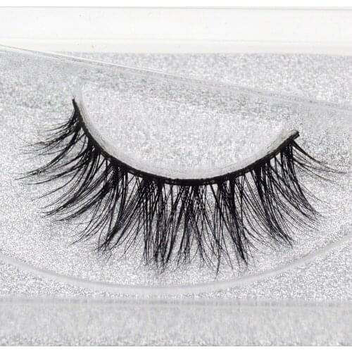 Visofree 3D Mink Eyelashes Crisscross False eyelashes Natural Mink Lashes Cotton Stalk Fake Lashes Cils Hand Made Mink Hair A10