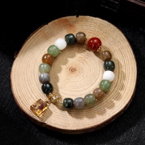 Colorful Multi Gems Bracelet for Women Luxury Exquisite Beaded Bangle Charm Bracelet Fine Jewelry Birthday Anniversary Gift