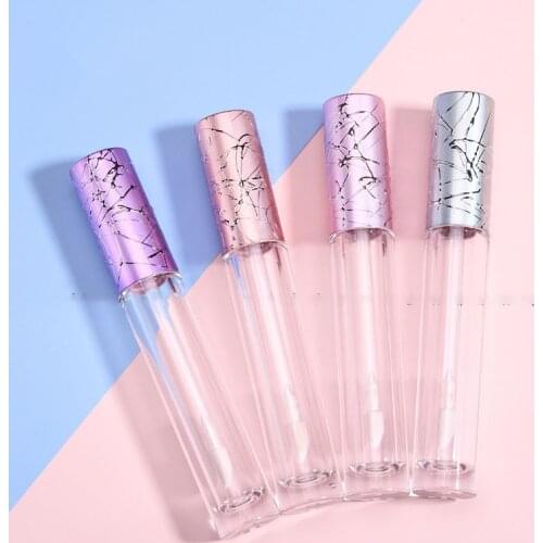100pcs 6ml Lip Gloss Tubes with Wand Empty Plastic Lipstick Tube Container Makeup Reusable Dispenser Bottle for DIY