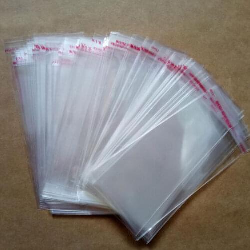 200pcs 7cmx9cm OPP Transparent Jewelry Packaging Bag Self Adhesive Seal Plastic Bags Clear Cellophane Bag Gift package Bags