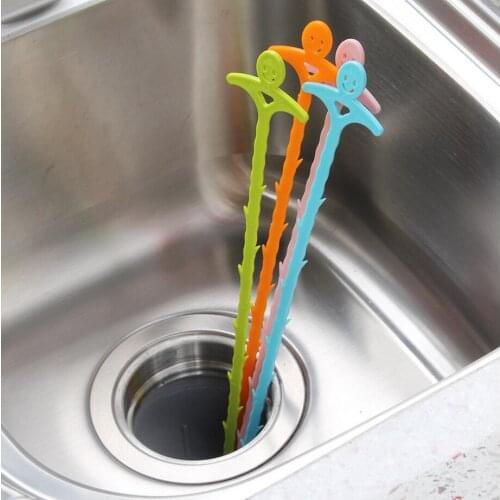 3pcs Pipe Sink Dredger Water Channel Drain Cleaner Hair Cleaning Hook Sewer Filter Anti Clog Floor Wig Removal Clogs Tools