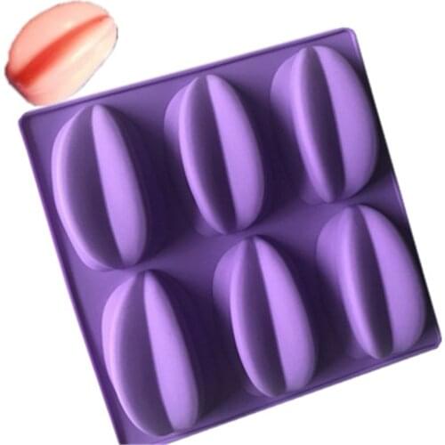 6 Cavity Fruit Silicone Carambola Soap Mold Cake Fondant Mould Soap Craft Art Molds Baking Chocolate Soap Mold Resin Fruit Molds