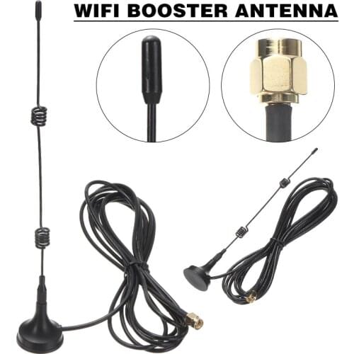 1pc High Quality Wi-Fi Booster Antenna 2.4GHz 7 dBi 5X Range Extender Antennas Portable Signal Enhancement Aerial