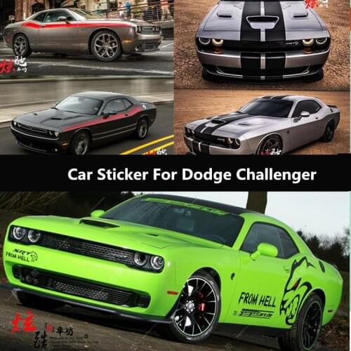 Car Sticker For Dodge Challenger Exterior Decoration Hood Door Body Modification Sticker