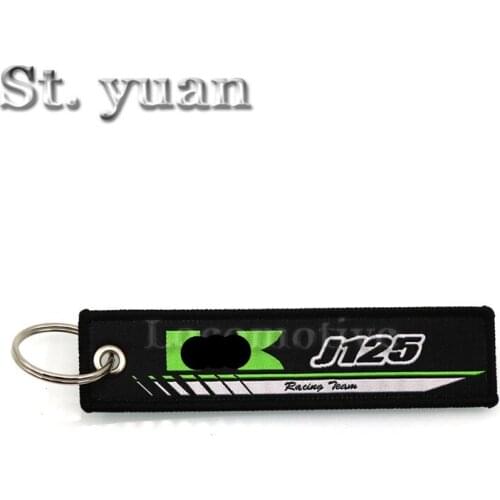 Suitable for Kawasaki J125 J125 VERSYS Versys Kawasaki Motorcycle embroidered keychain key ring key hanging buckle