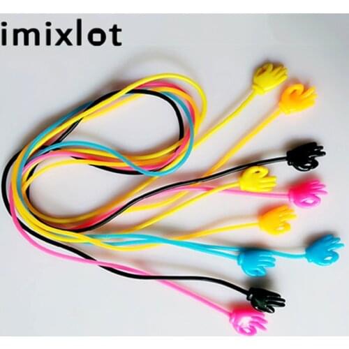 Imixlot New Design Lovely OK Handshape Anti Slip Silicone Glasses Chain Adult Kids Silicone Strap Spectacle Cord String 70cm