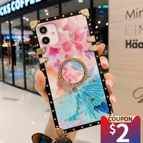 MUSUBO luxury 3D Phone Case For iPhone 12 mini 11 Pro Max Xsmax XR XS SE 2020 8 7 6s PLUS Sides Square Case Cover Soft Silicone
