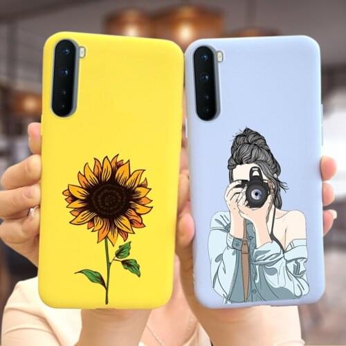 Cute Sunflower For Oneplus Nord Case Soft Silicone Phone Cases For One Plus Nord Back Cover AC2001 AC2003 Shockproof Bumper Bags