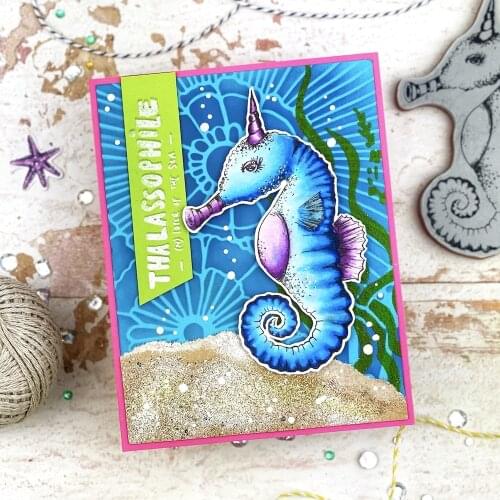 Hot Sale Dinosaur Seahorse Stamps And Dies Scrapbook Dariy Decoration Stencil Embossing Template Diy Greeting Card Gift New 2021