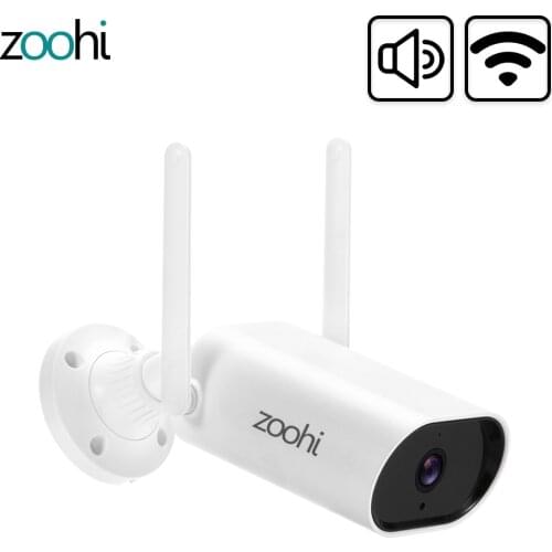 Zoohi 1080P HD Surveillance Camera With WIFI Outdoor Security Camera IP Camera Weatherproof Two Way Audio CCTV Camera APP