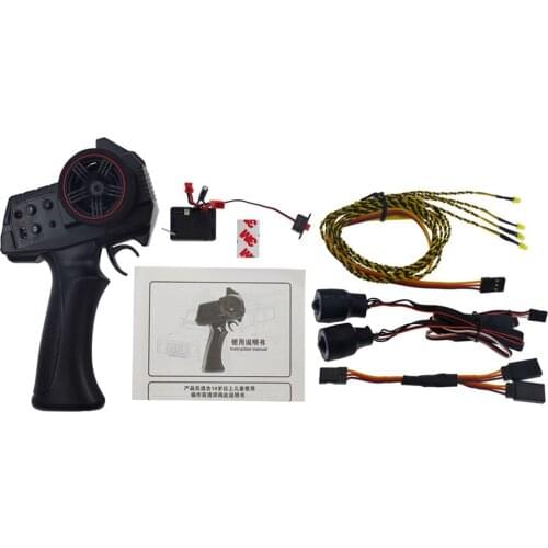 Bright Turn Signal Lamp Remote Control Cover Set LED Light for WPL D12 RC Truck Car Parts Accessories