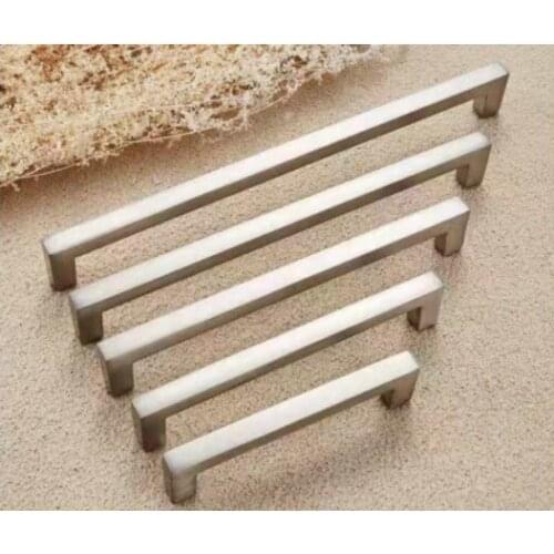 Kitchen Door Handles Cabinet Handles Drawer Knobs Aluminum Alloy Wardrobe Door Handles Brushed Modern Style Hardware