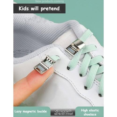 Magnetic Without screws Shoelaces New upgrade Elastic No tie shoe laces Sneakers Laces Shoes Lazy Shoelace Lock Fits All Crowd