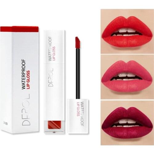 Matte Liquid Lipstick Waterproof Moisturizer Smooth Lip Stick Long-lasting Lip Tint Cosmetic Lip Makeup Cosmetics QBMY