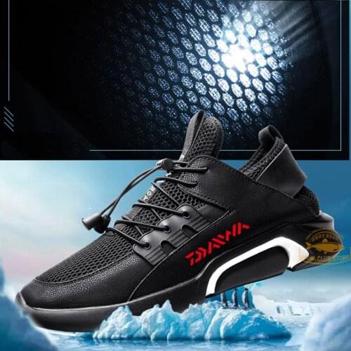 New Mens Climbing Shoes Spring and Summer DAIWA Outdoor Fishing Breathable Mesh Shoes Thick Bottom Wear-resistant Casual Shoes