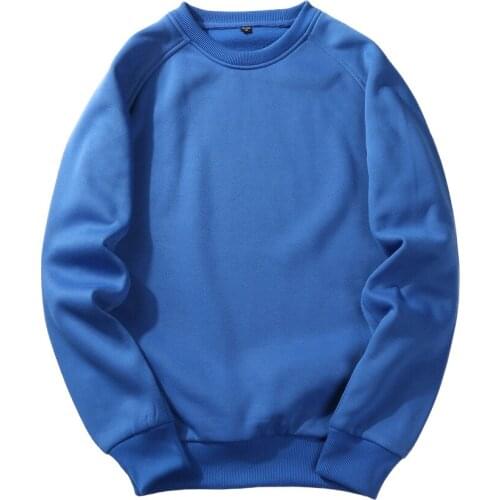 Boys Casual Sportswear Large Size Custom Oversized Cute Fleece Hoodie Men Thick Blue Long Sleeve Autumn Hooded Sweatshirt Male