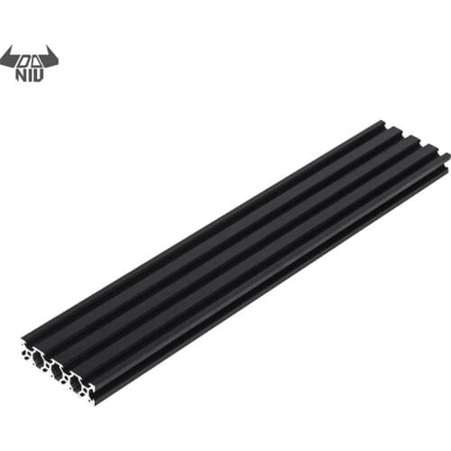 DANIU 200-1000mm Black 2080 V-Slot Aluminum Profile Extrusion Frame for CNC Laser Engraving Machine Tool Woodworking DIY