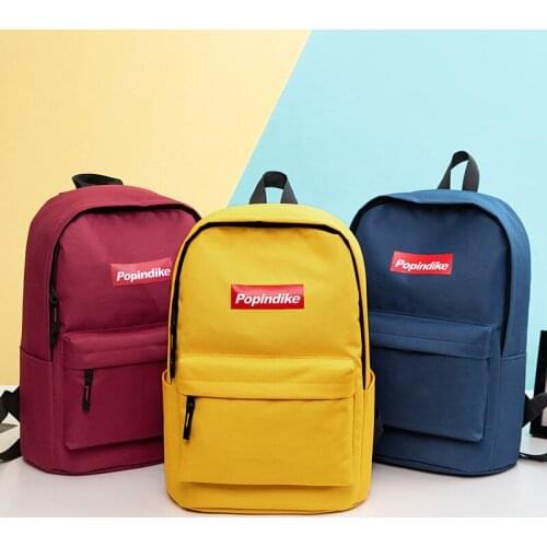 Canvas backpack for men and women, schoolbags for primary and secondary school students, training and coaching class backpacks