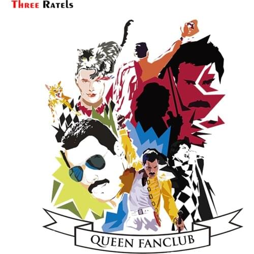 Three ratels FTC-815# 14x16.2cm freddie mercury tribute concert poster Queen Rhapsody pvc Vinyl Decal Car Window Wall Sticker