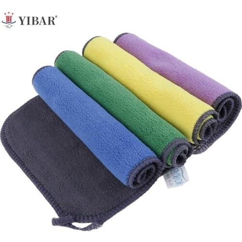 Absorbent Microfiber Towel Car Home Kitchen Coral Velvet Washing Clean Cloth