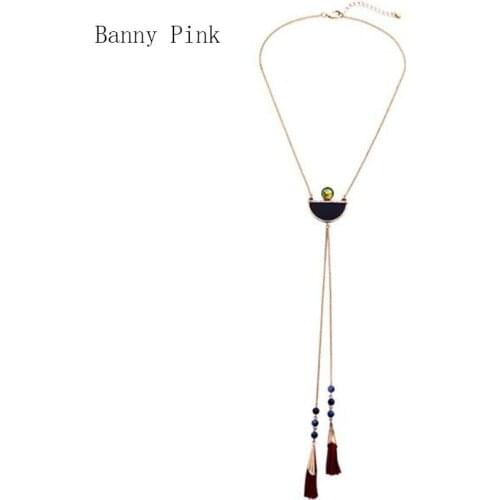 Ethnic Alloy Tassel Long Pendant Necklace For Women New Link Chain Choker Collar Fashion Jewelry Colliers Colar Chunky Necklace