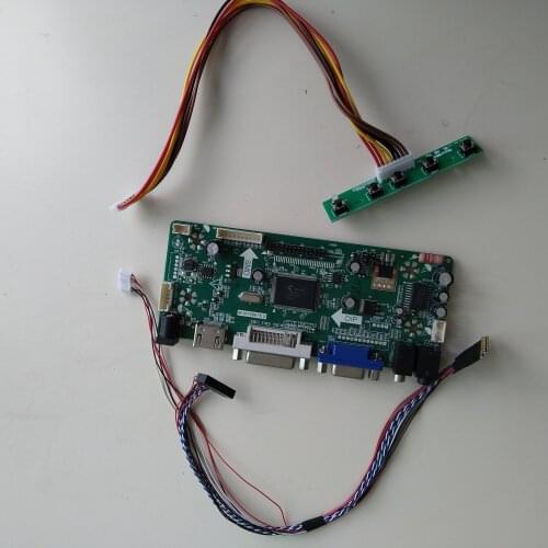 LCD LED HDMI DVI VGA KIT Aduio controller driver board for 40pin N101L6-L01/L02/N101L6 1024X600 panel screen monitor