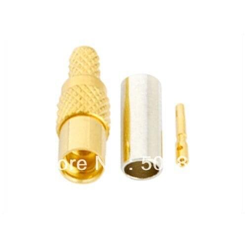 10pcs RG316 MMCX female Jack Straight RF Coaxial connector crimp Adapter