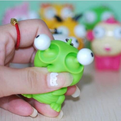 2pcs cartoon animal stress aqueeze toys squeezing eyes decompression toys funny jokes toys novelty anti-stress jokes gadgets