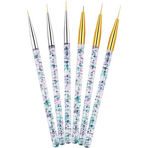 3PCS Nail Art Pencils Drawing Pen Carved Manicure Brush Sequin Rod Crystal Pencils Crude Fine DIY Nail Art Pencils Nail Tools