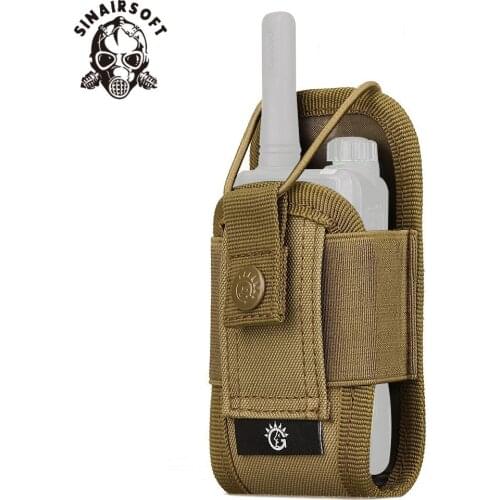 A018 Molle Multi-Function Nylon Camouflage Portable Walkie Talkie Bag Outdoor Sports Waterproof EDC Pouch Military Fan Waist Bag