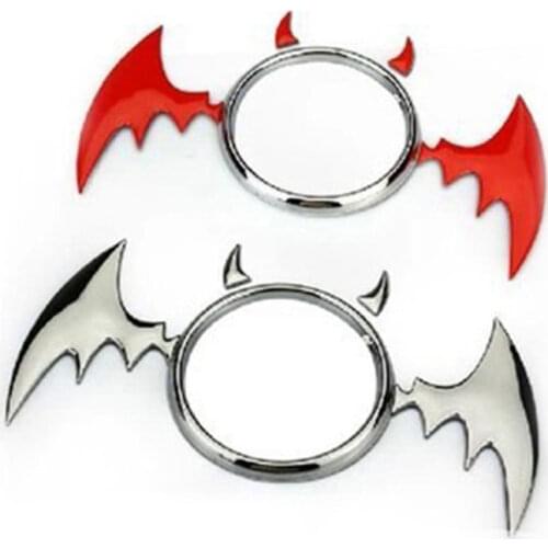 Personality 3D Bat Car Stickers and Decal Logo Decotration for Toyota Ford Volkswagen polo golf 4 5 6 7 BMW Buick Benz Lada