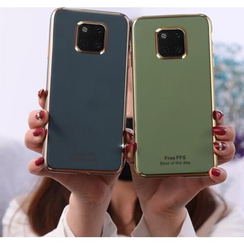 For Huawei Mate 30 Pro Mate 20 Case Plating Luxury TPU Soft Silicone Back Cover Phone case for P20 Lite P30 Pro Shell Capa